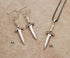 Mini gemstone handled dagger pendants